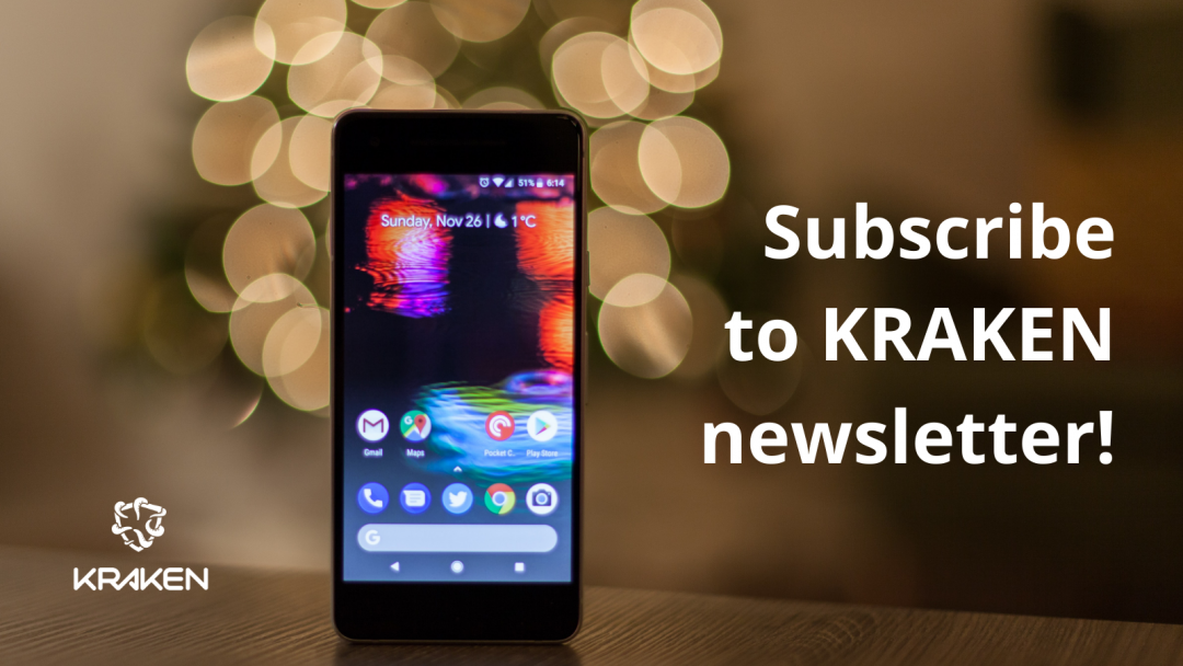 Subscribe to KRAKEN newsletter