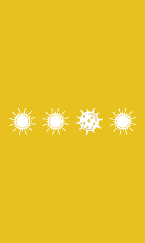 coronavirus yellow icon