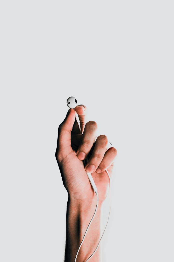 Developing a marketplace for health and education data with Atos headphones on a white background