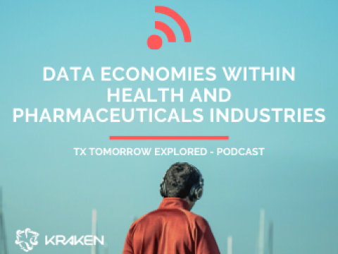 Banner podcast promotion: Data economies within Health and Pharmaceuticals industries