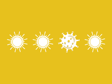 coronavirus yellow icon 